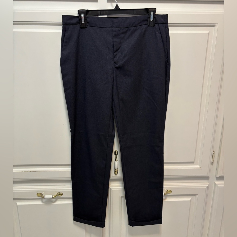 Zara Basic Collection Dark Blue Cuffed Pants Wome… - image 1